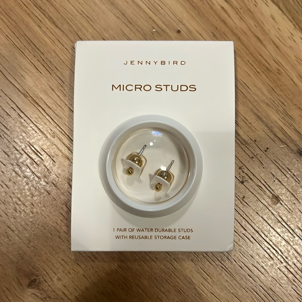 Jenny Bird Gold Micro Stud Earrings